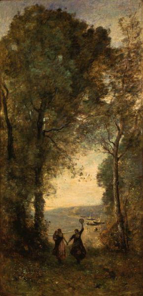 Reminiscence of the Beach of Naples, Jean-Baptiste Camille Corot
